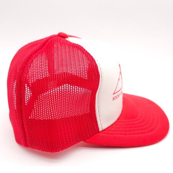 Vintage KRGO Rocky MTN‎ County Radio Station Snapback Mesh Trucker Hat Foam Cap - Picture 4 of 7